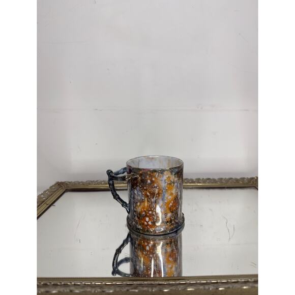 Beautiful One of a Kind Glazed Ceramic Coffee Mug signed - Picture 10 of 10